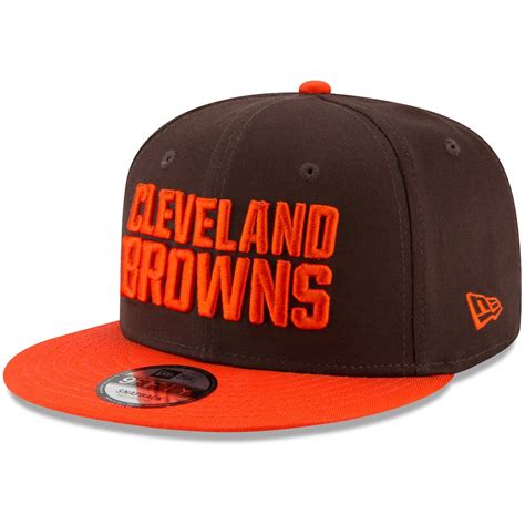 New Era Cleveland Browns Brownorange Baycik Snapback 9fifty Adjustable Hat