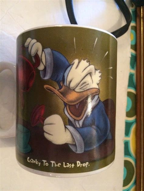 Over Sized Disney Donald Duck Coffee Mug Cranky Last Drop Large Cup Disney Mugs Coffee Mugs Cup