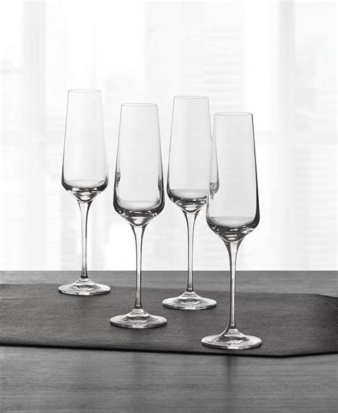 Hotel Collection Set Of 4 Flute Glasses Created For Macy S Macy S