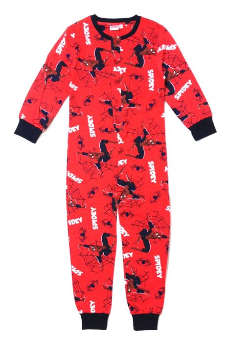 Kids Boys 100 Cotton Onesies Pyjamas Superhero Pjs Sleep Suit Size 4