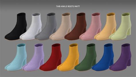 Tabi Ankle Boots At Mmsims Sims 4 Updates