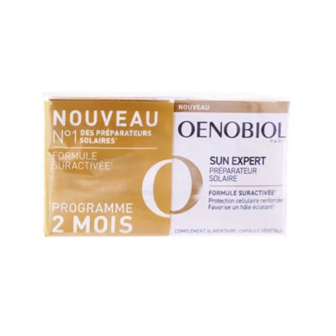 Préparateur Solaire Sun Expert Oenobiol 60 Capsules Oenobiol