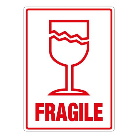 Fragile Parcel Labels - Hub Packaging