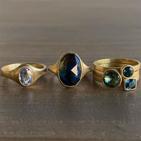 Monika Krol Jewelry Su Instagram Mostly Sapphire Rings Large Round