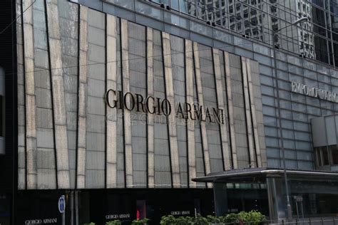 Giorgio Armani Building In Hong Kong Editorial Stock Photo Image Of
