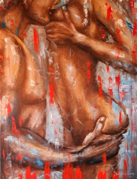 Oil Painting Passion Erotic Nude Woman Painting By Natalia Bazyliuk
