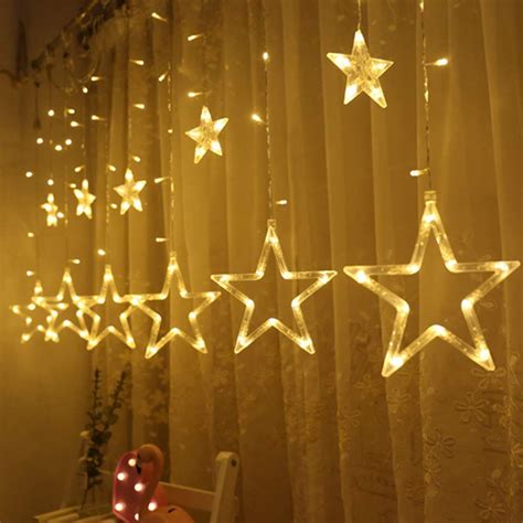 New 12 Stars 138 Led Curtain String Lights Window Curtain Lights With