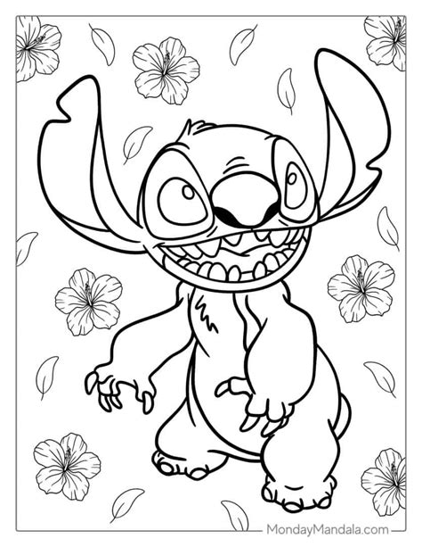 42 lilo and stitch coloring pages free pdf printables