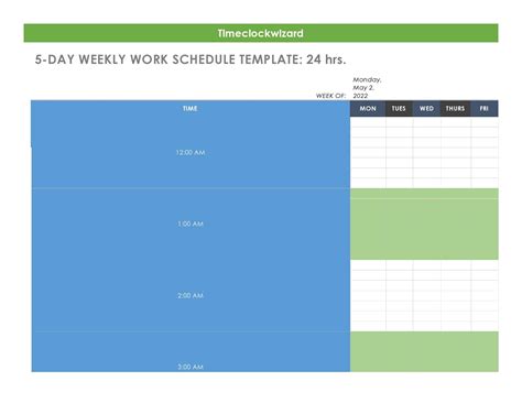 28 Free Weekly Schedule Templates Excel Word Templatearchive