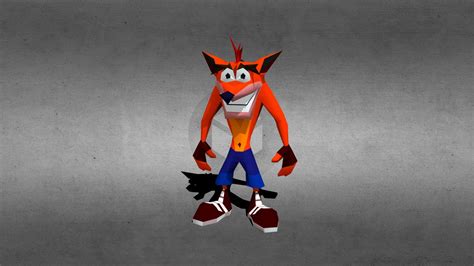 crash bandicoot 3d printing ready fanart cgtrader