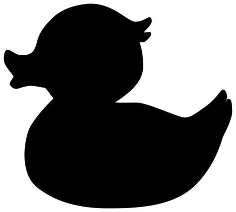Rubber Duck Silhouette at GetDrawings | Free download