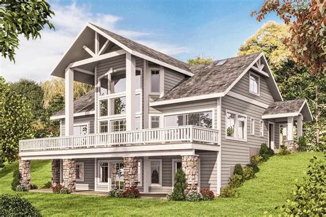 2021's best mountain house plan designs. Plan 35516GH: Mountain House Plan with Dramatic Window ...