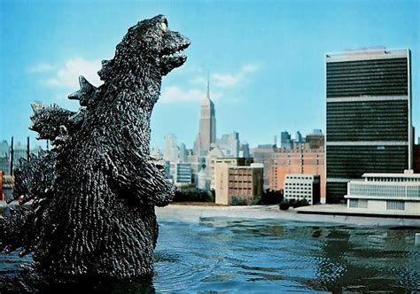 Gozilla At The Un Movie Monsters Godzilla Japanese Monster Movies