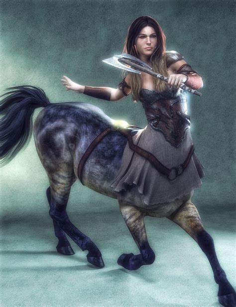 Female Centaur Warrior Female Centaur Digital Artist Artist