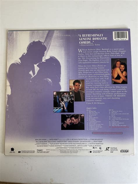 Three Of Hearts Laserdisc Ld William Baldwin Kelly Lynch Ebay