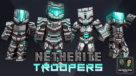 Netherite Troopers By Blocklab Studios Minecraft Skin Pack