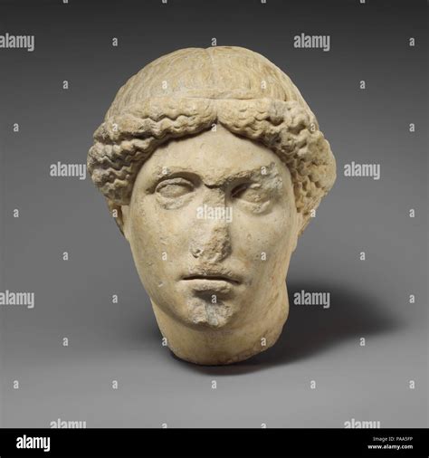 Marble Head Of The So Called Barberini Suppliant Culture Roman Dimensions Overall 10 18 X