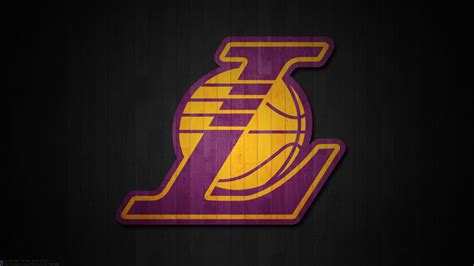 Lakers Logo In Black Background Basketball Basketball Hd Sports