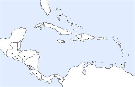 Mapa Mudo De América Central