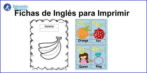 Fichas De Inglés Para Niños Imprimir 1200 Ejercicios En Pdf