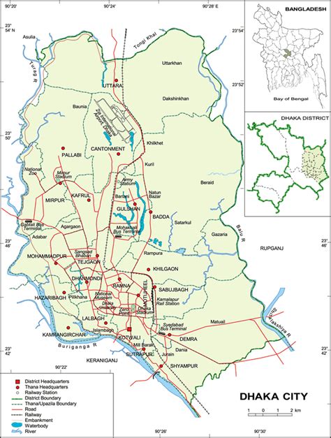 Dhaka Map Bangladesh