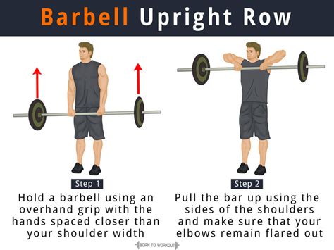 Fitnesss experts explain the many benefits of upright rows, an upper upright rows also work the hand muscles, specifically the fingers, says paul bamba, trifecta owner and head trainer. Barbell Upright Row: How to do, is it Good, Alternative Forms | Born to Workout