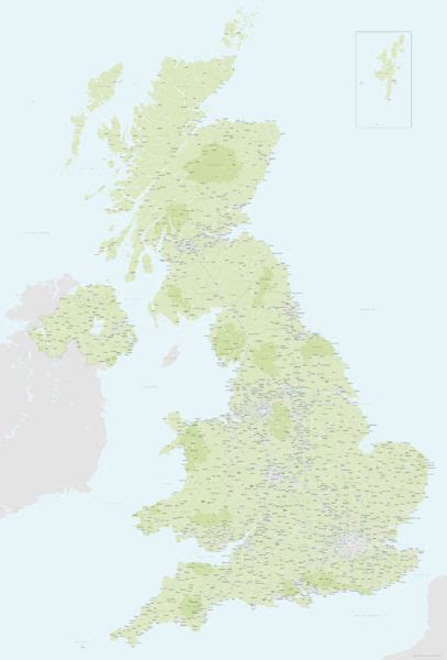 Best Detailed Map Base Of The Uk United Kingdom Maproom