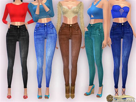 The Sims Resource High Waisted Skinny Jeans