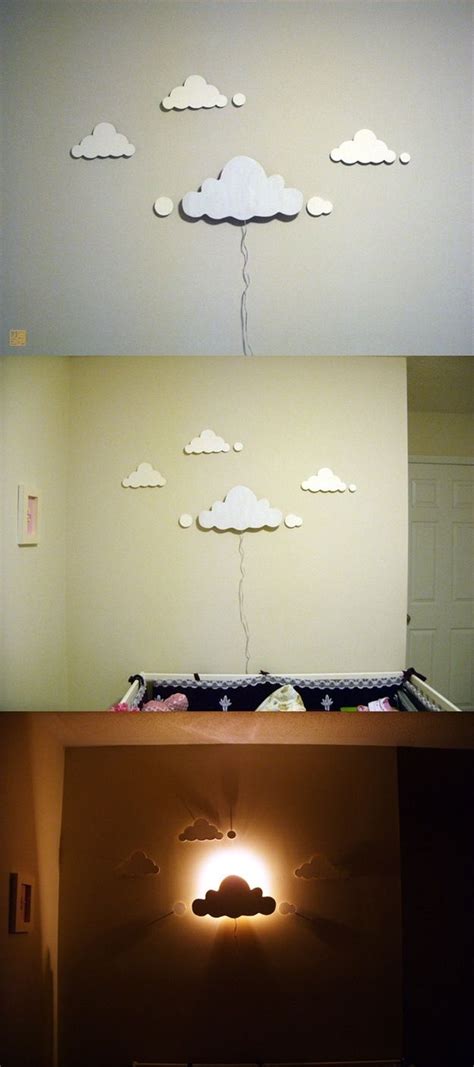 A homemade cloud light that lights up, glows, and. DIY: Cloud Night Light | Cloud night light, Cloud lights, Diy home decor
