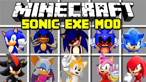 Minecraft Sonic Exe Mod Sonic Knuckles Amy And More Modded Mini