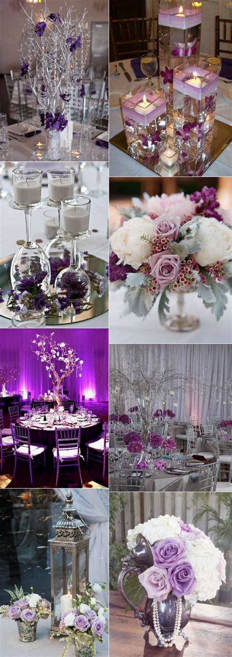 Stunning Wedding Color Ideas In Shades Of Purple And Silver