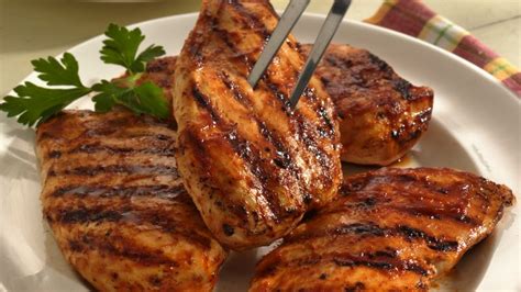 We've cut the calories and fat in traditional chicken comfort for a creamy chicken dinner, try our chicken with creamy braised leeks. Marinated Grilled Teriyaki Chicken Breasts Recipe ...