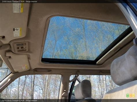 Beige Interior Sunroof For The 2000 Isuzu Trooper S 4x4 48560438