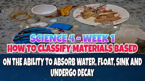 How To Classify Materials Based On The Ability To Absorb Waterfloat