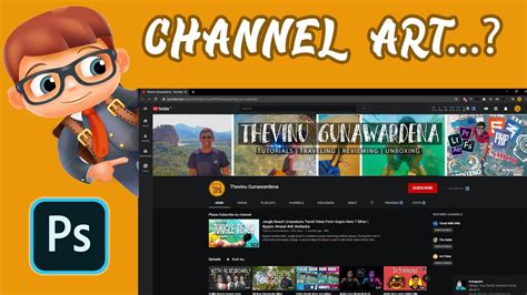 Make Awesome Youtube Channel Art With My Template Youtube