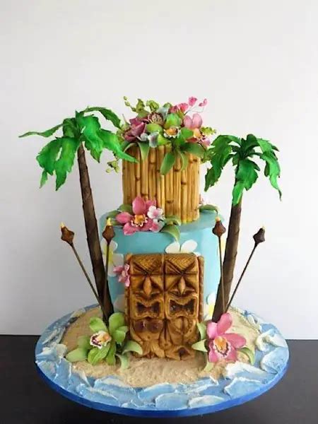 Hawaiian Theme Cake Tutorials Summer Cake Ideas