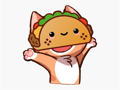 Cute Taco Drawing Free Transparent Clipart Clipartkey