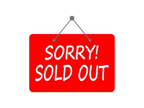 Sorry Sold Out Red Notice Sticker 5101989 Vector Art At Vecteezy