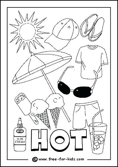 Hot And Cold Coloring Pages At Getcolorings Com Free Printable