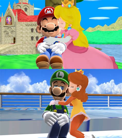 Princess peach mario and sonic at the olympic winter games by swiftness. Mario x Peach and Luigi Daisy MMD Love by 9029561 on ...