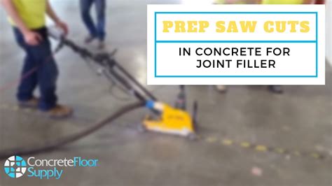 How To Prepare Saw Cuts In Concrete For Joint Filler Youtube