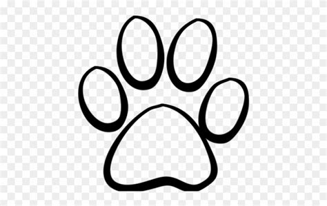 Tiger Paw Clipart Paw Print Outline Tattoo Png