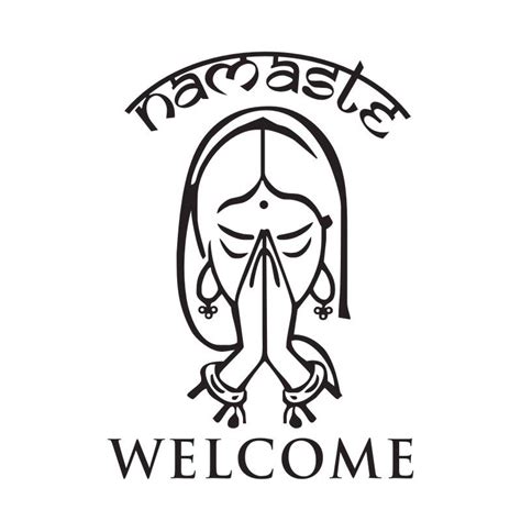 Welcome Namaste Wall Decals Vinyl Art Wall Stickers Home Decor Living