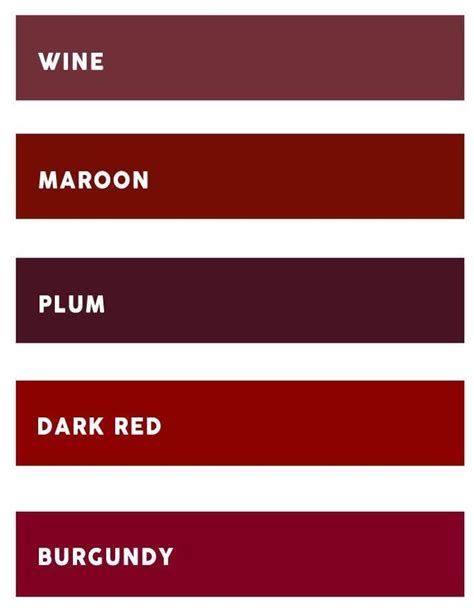 What Is Burgundy Or Claret Colours Or Wines In 2022 Shades Of
