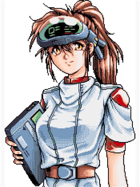 Pc 98 Cyber Illusion Computer Game Cute 80s 90s Anime Girl Retro Pixel
