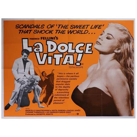 original la dolce vita film poster 1960 at 1stdibs la dolce vita poster original la dolce