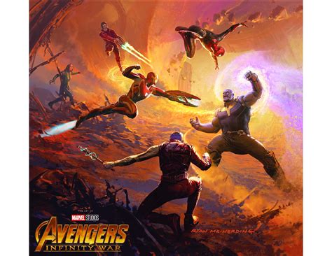 Art Of Avengers Infinity War Cover Art By Ryan Meinerding Marvelstudios