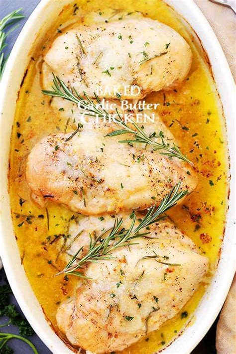 Gordon ramsay's butter chicken recipe is a much healthier alternative to an indian takeaway but just as tasty. Baked Garlic Butter Chicken | Quick Chicken Breast Dinner Idea