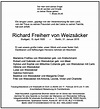 Richard Freiherr von Weizsäcker : Traueranzeige : Frankfurter ...