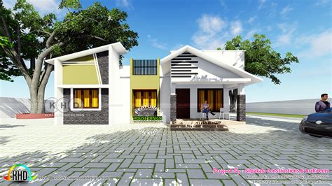 Single Floor Modern Slope Residence By Silpakala Constructions Kerala